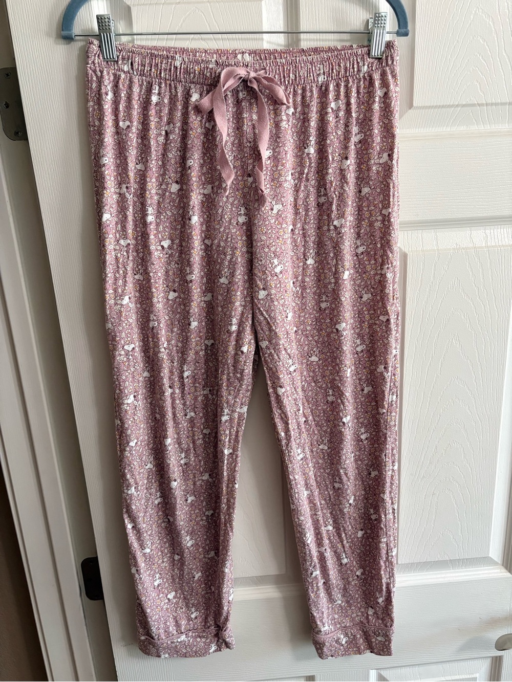 Peanuts women'secret Snoopy pajamas sleepwear pink floral comfy cozy M - Picture 7 of 9